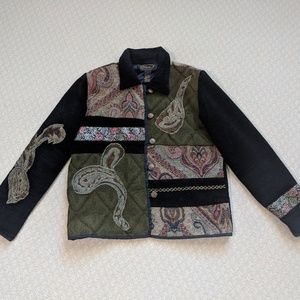 Alex Kim Patchwork Tapestry Jacket - Size S